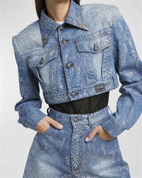 versace jeans couture cropped jackets